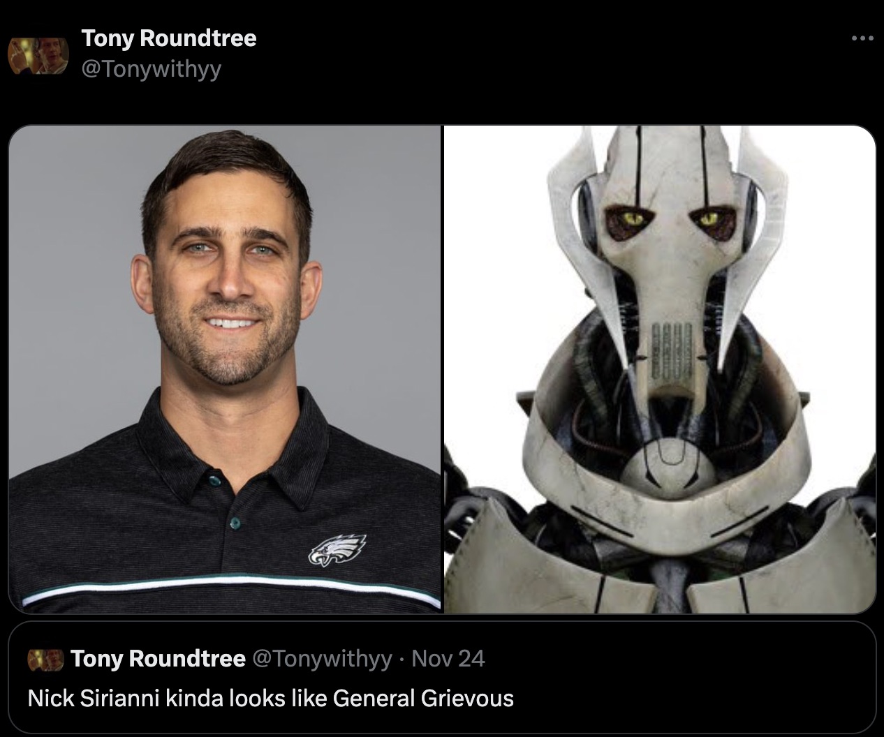 star wars revenge of the sith the visual dictionary - Tony Roundtree . Tony Roundtree Nov 24 Nick Sirianni kinda looks General Grievous